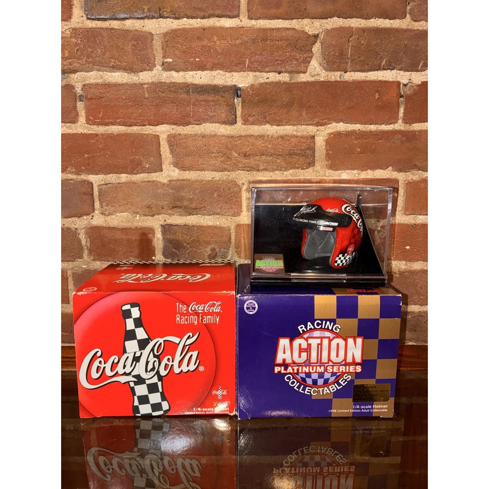 1998‎ Action Dale Earnhardt Coca Cola 1/4 Scale Racing Helmet w/ Case